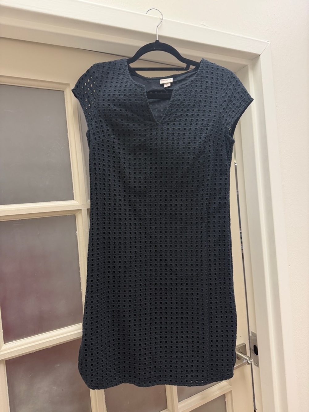 Merona Navy Eyelet Mini Shift Dress